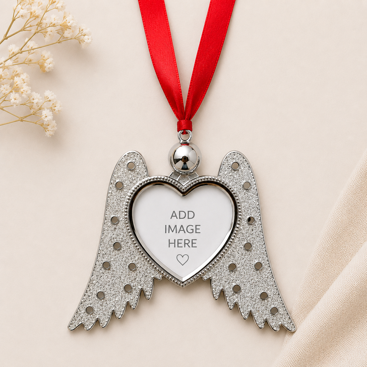 Angel Wings Memorial Hanging Ornament