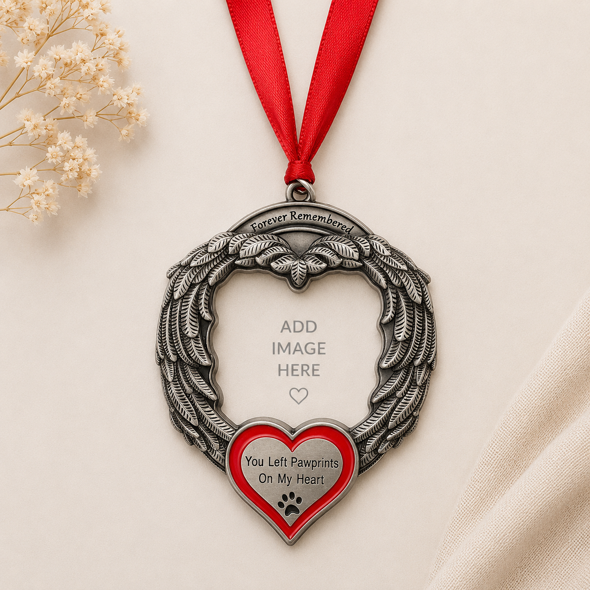 Pawprints Memorial Hanging Ornament