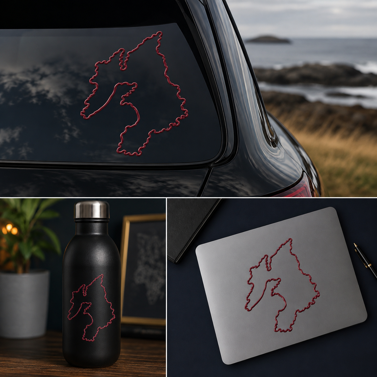 Islay outline vinyl decal