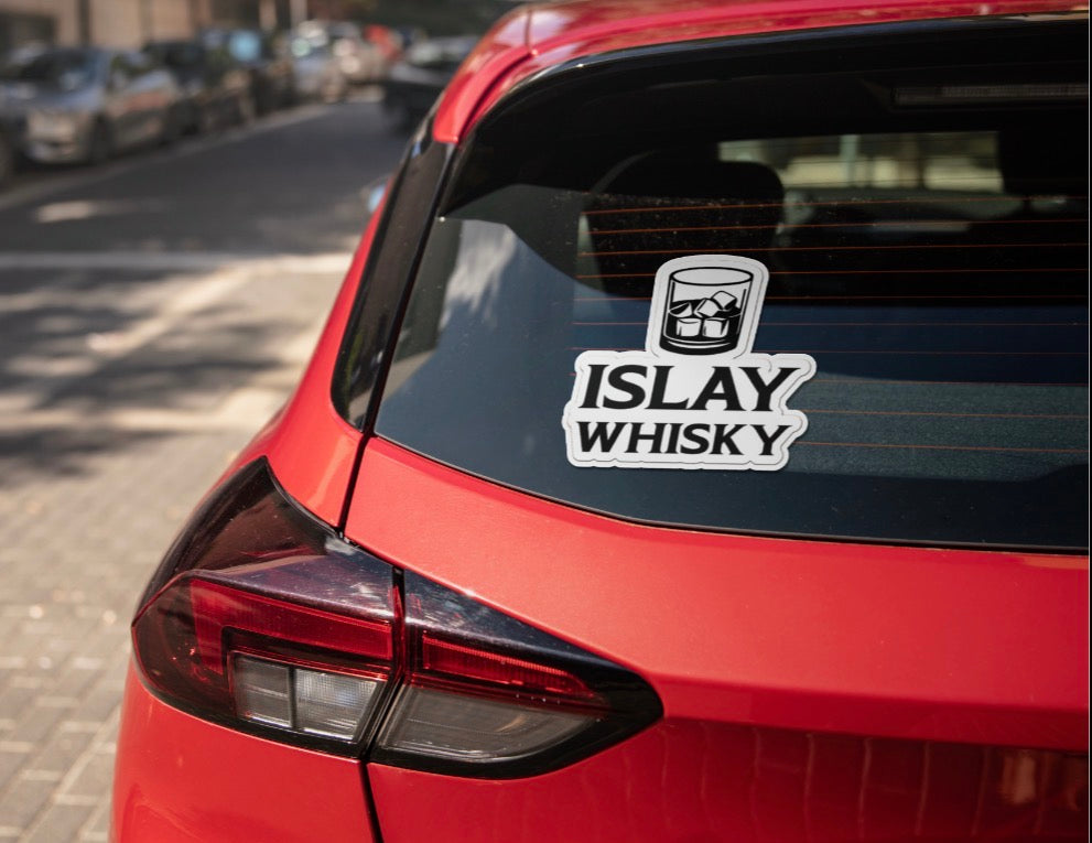 Islay Whisky Car Decal – On The Rocks Edition (10.85cm)