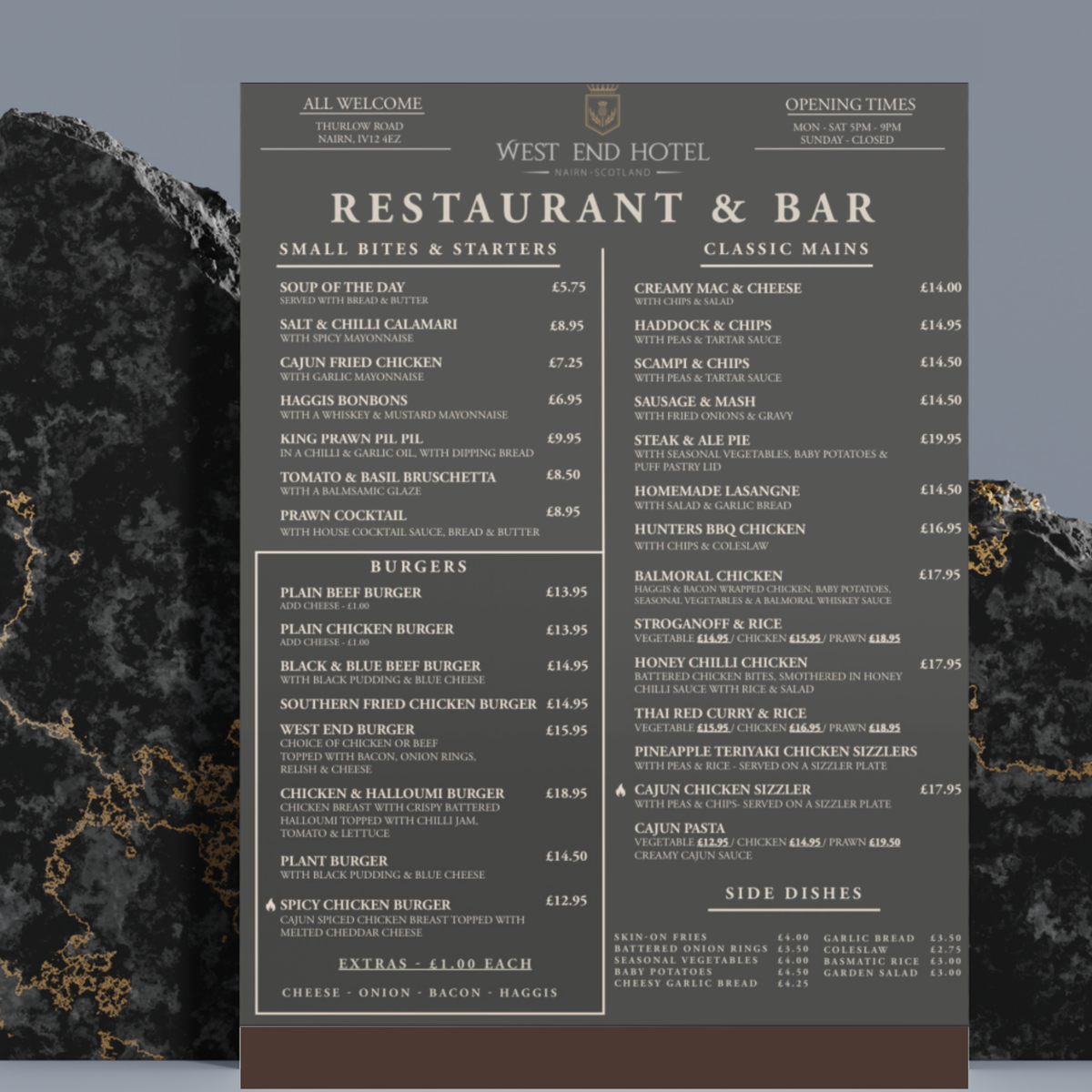 Custom Price Lists & Menus (Design + Print)
