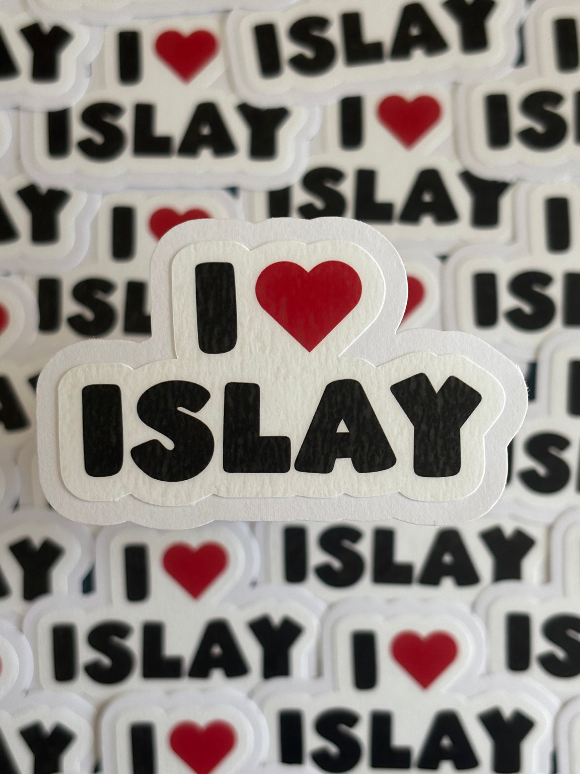 I love Islay vinyl decal by Wild Islay Studio