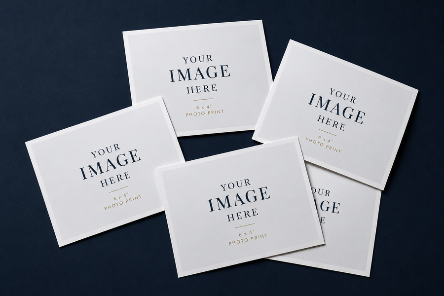 6 by 4 inch photo prints on semi-gloss photo paper