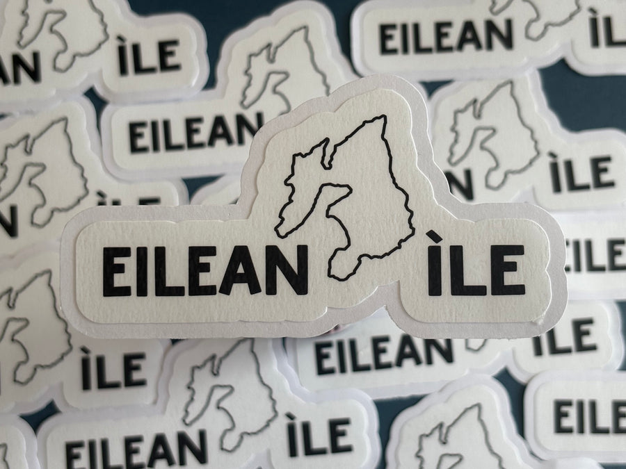 Eilean Ìle Gaelic Islay vinyl decal by Wild Islay Studio