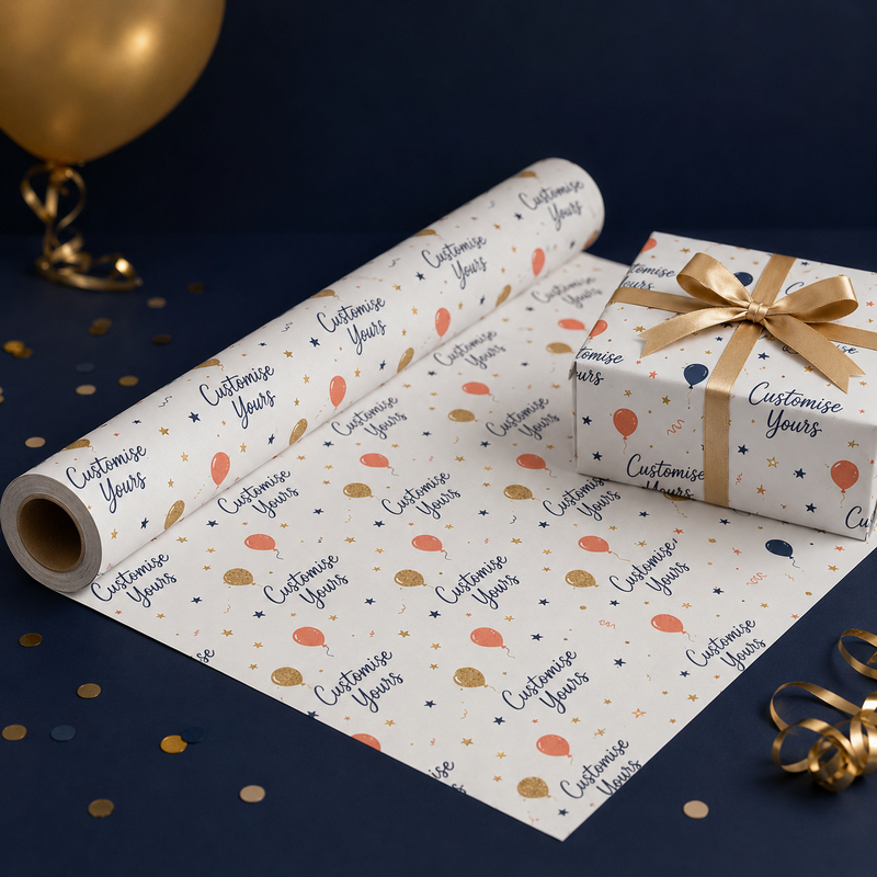 PERSONALISED BIRTHDAY WRAPPING PAPER