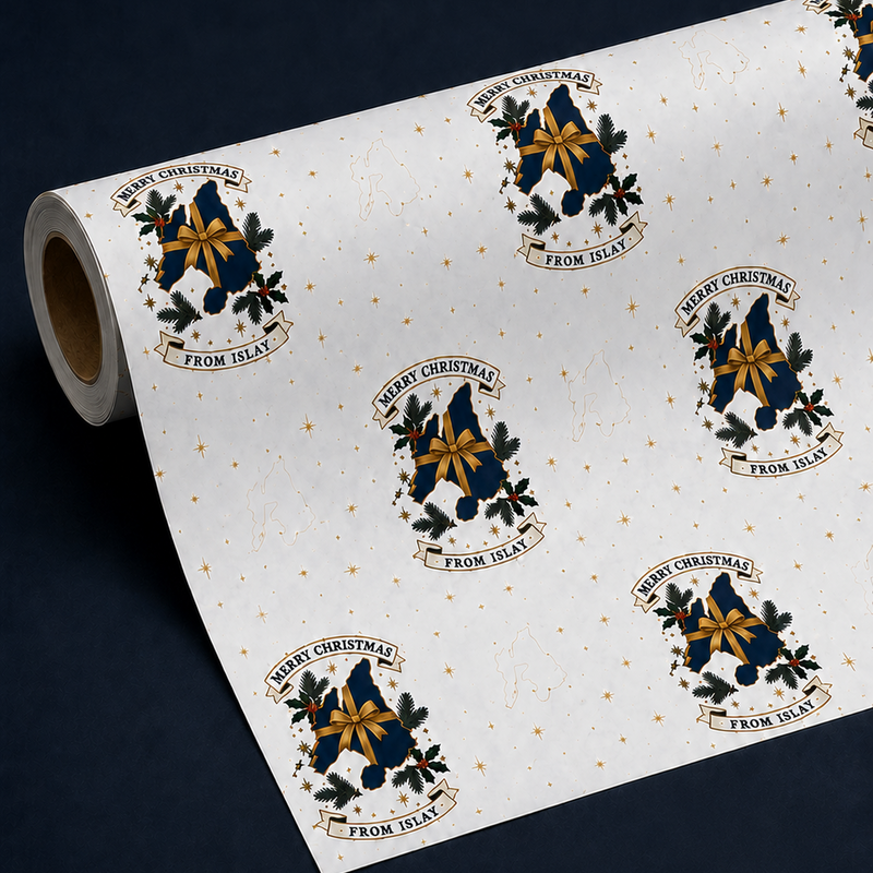 Merry Christmas From Islay Wrapping Paper – 5 Metre Roll