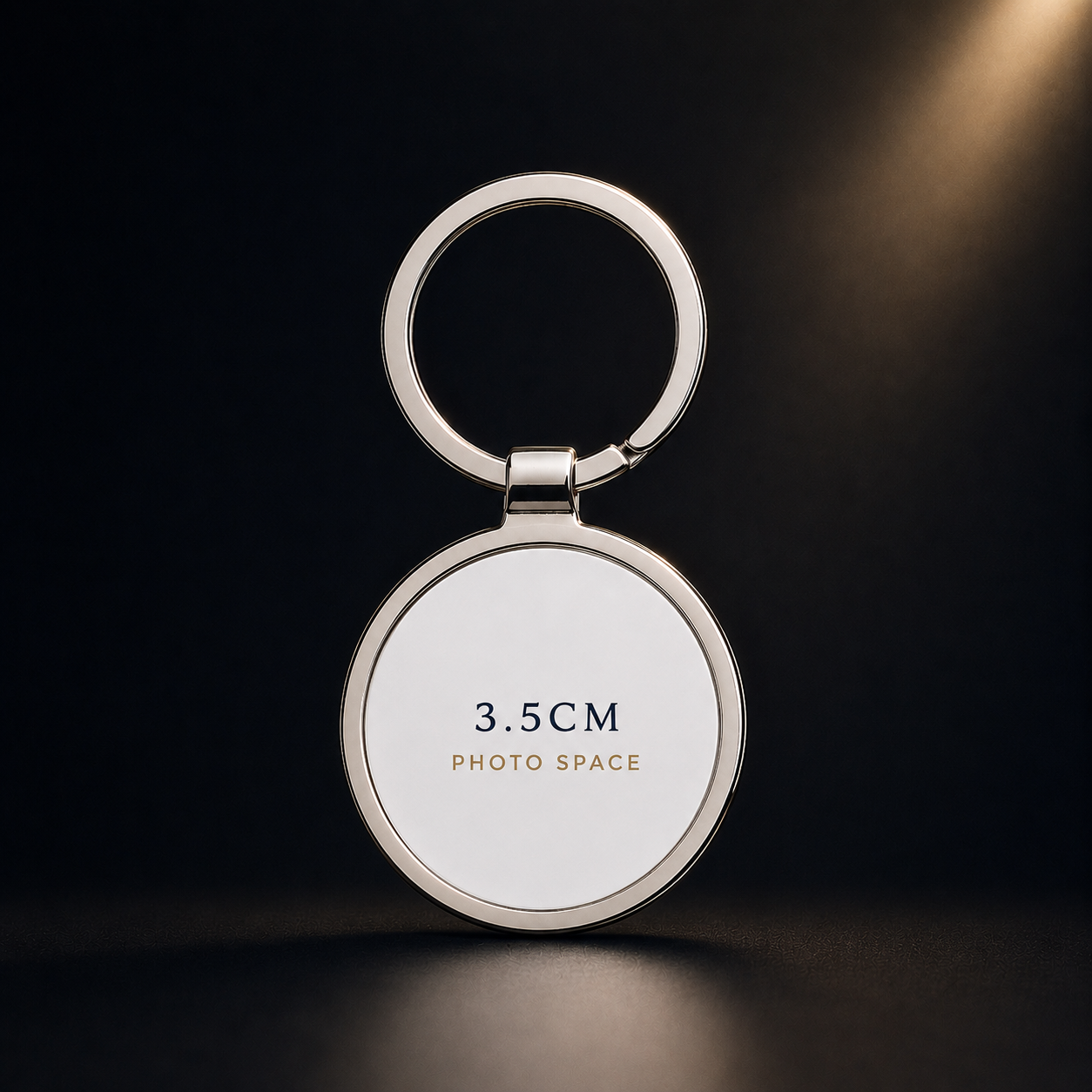 Personalised Round Metal Keyring