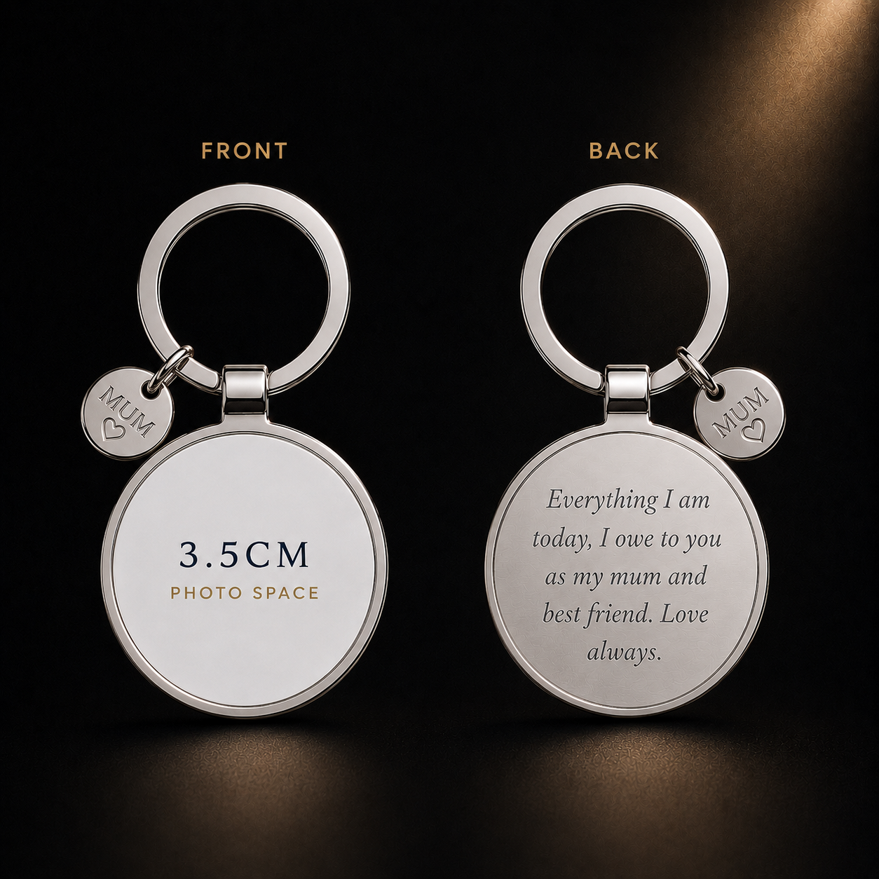 Personalised Mum Photo Keyring