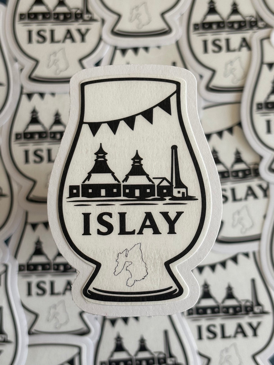 Islay Whisky vinyl decal by Wild Islay Studio
