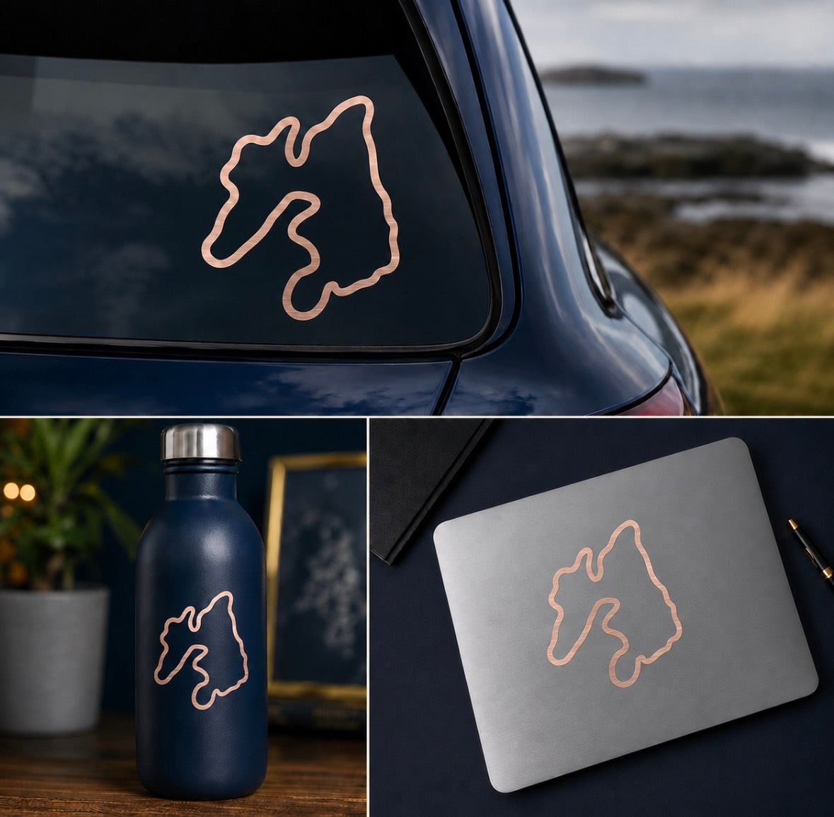 Islay Map Outlines - Mixed Colours