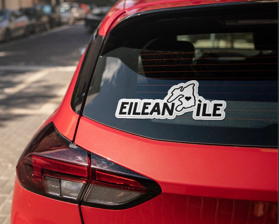 Eilean Ìle Car Decal – Gaelic Edition (15cm)