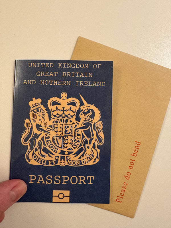 Make it yourself Passport Scratch Reveal Card – Surprise Destination Gift (A5)