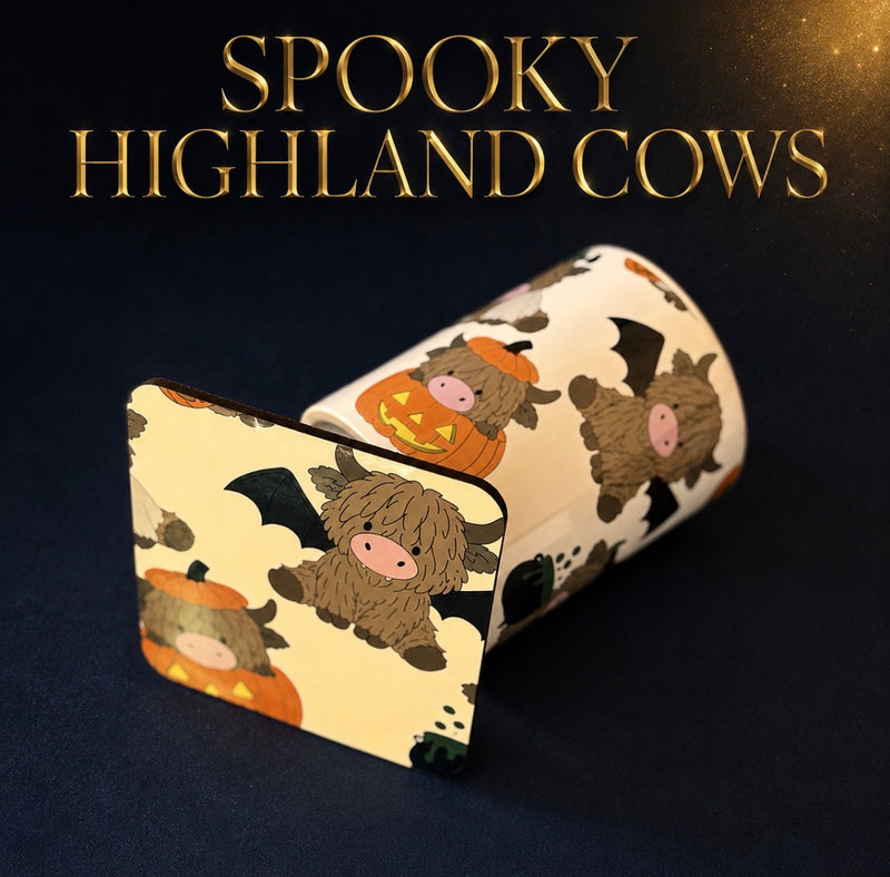 Spooky Highland Cow Set
