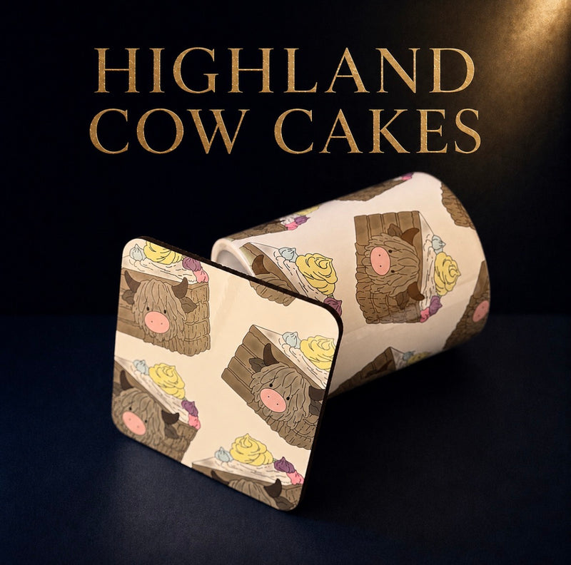Highland Cow Cake Set