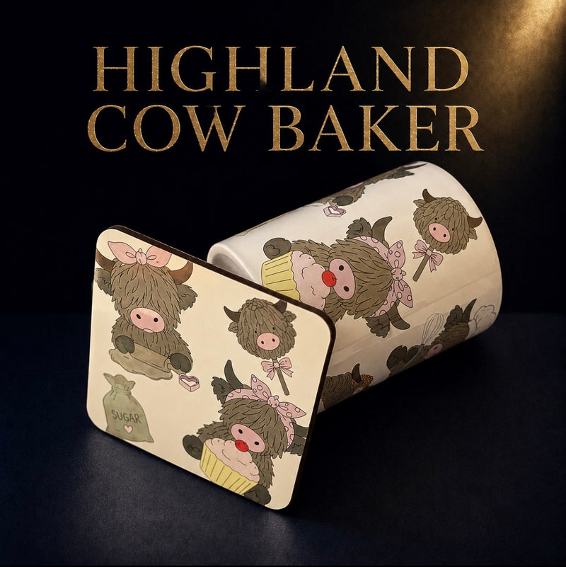 Highland Cow Baker Set