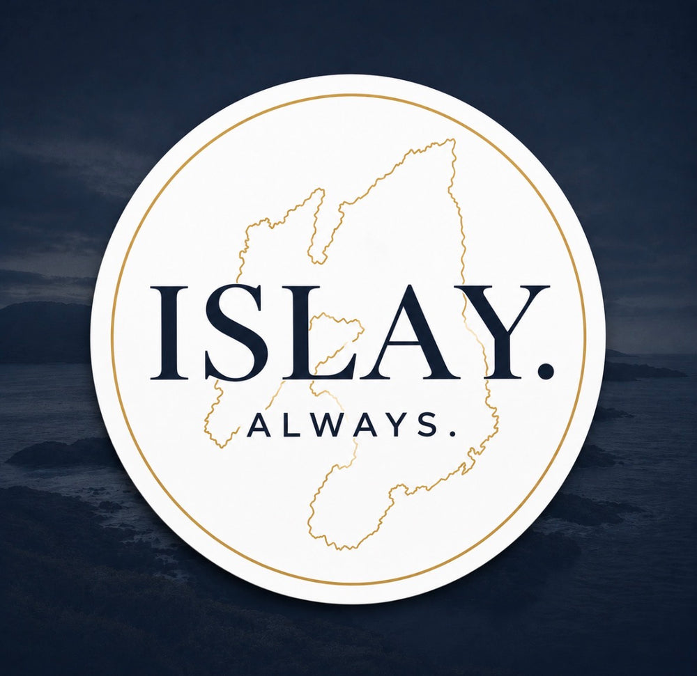 ISLAY ALWAYS round vinyl decal