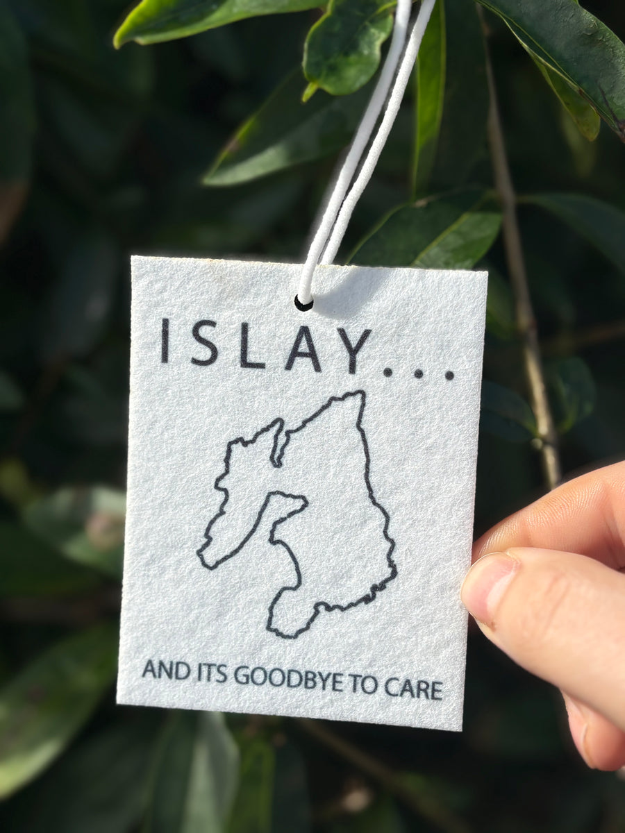 Islay Goodbye to Care car air freshener
