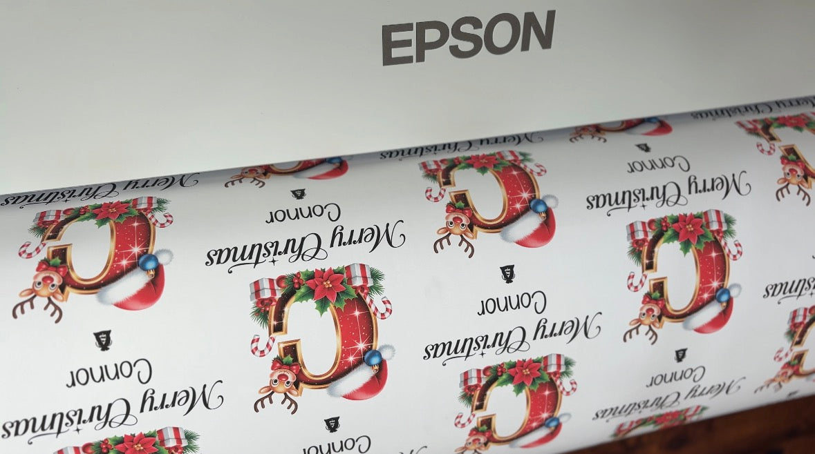 Personalised Christmas Family Wrapping Paper Roll
