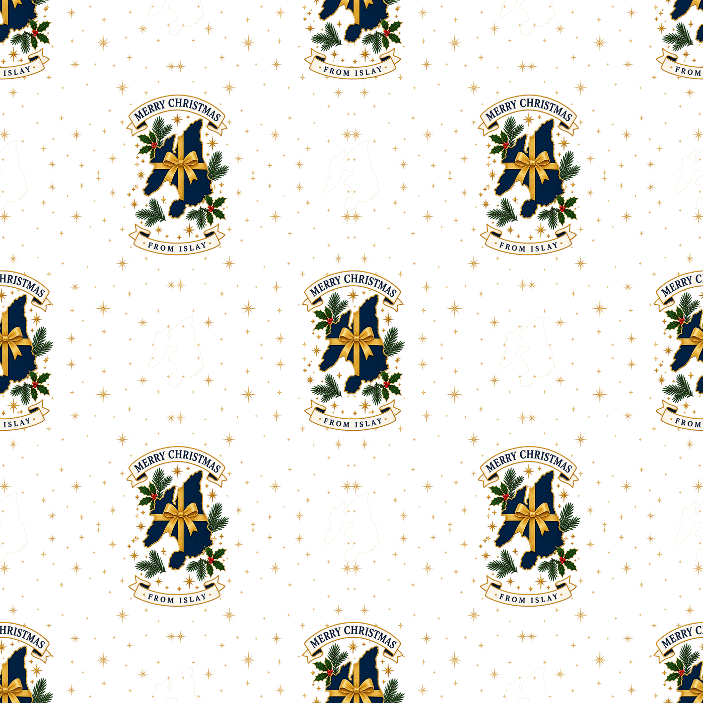 Merry Christmas From Islay Wrapping Paper – 5 Metre Roll